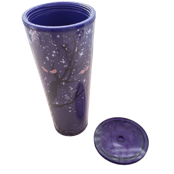 Starbucks 2022 Halloween Cat Eyes Glow In The Dark Acrylic Tumbler Venti - Picture 3 of 4